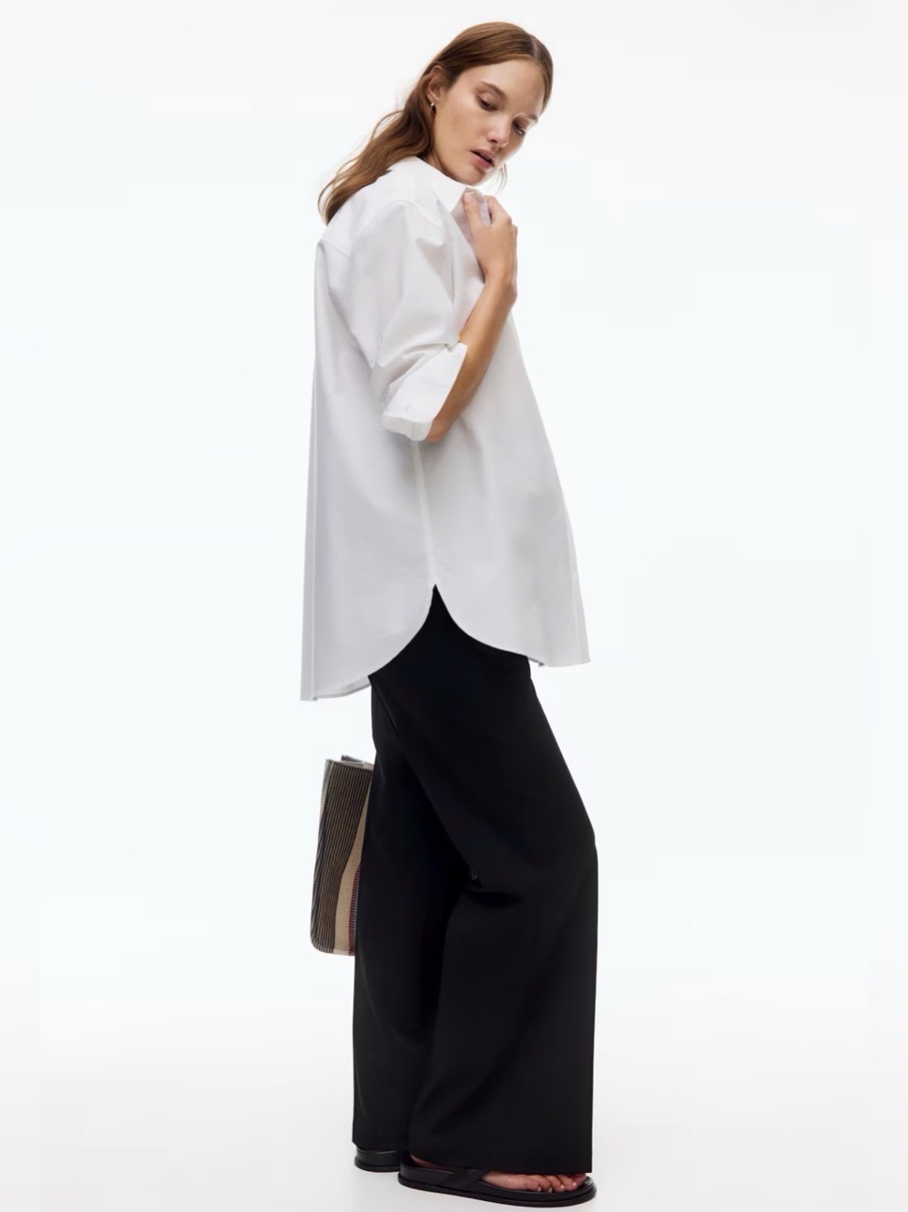 H&M MAMA BLACK BOOTCUT PANTS - maternity pants